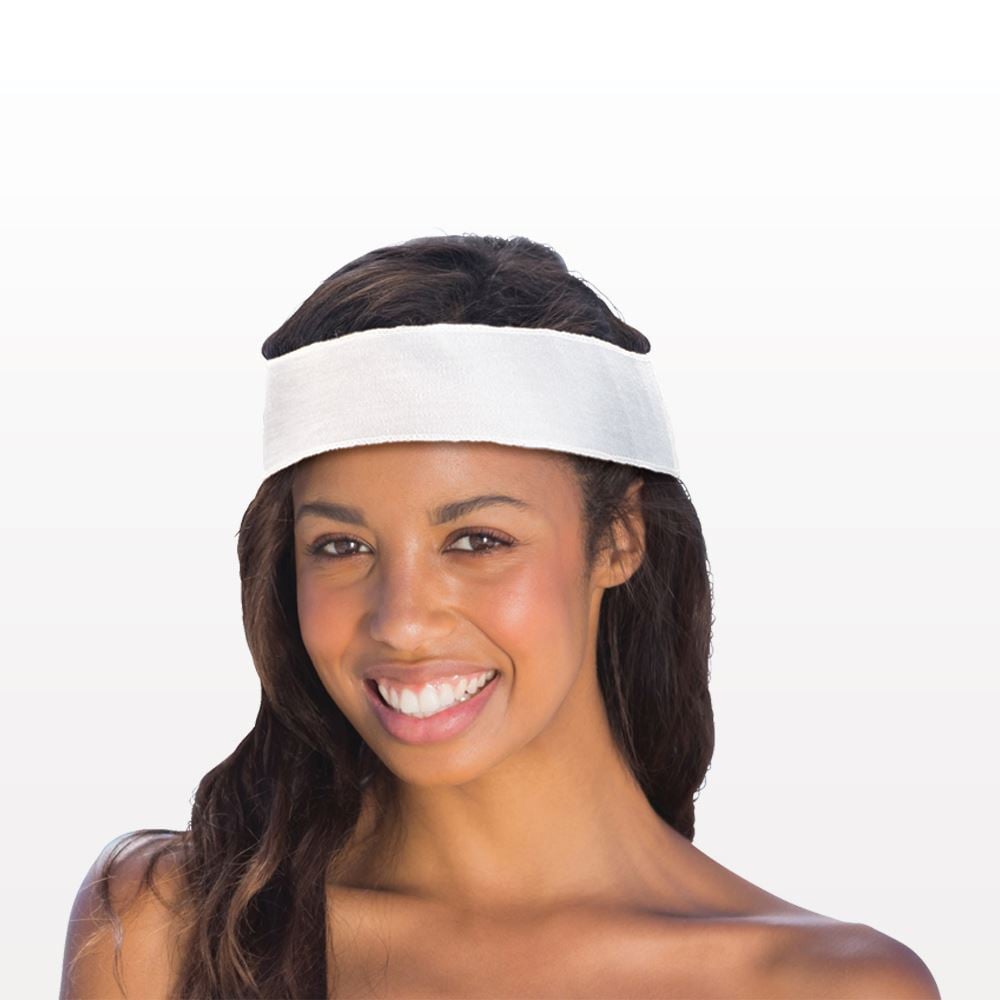 Disposable Stretch Headband, White display picture 3