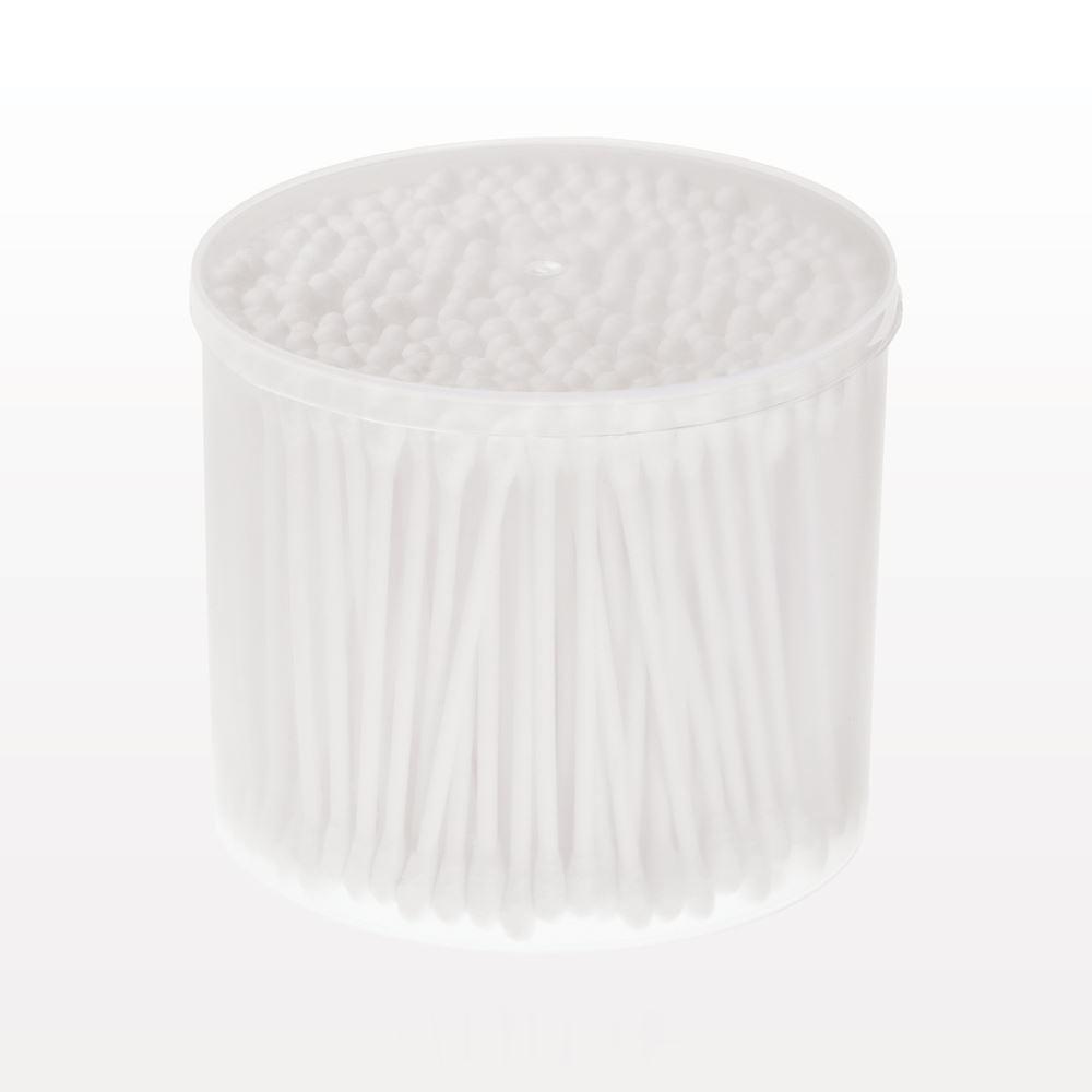  Dual Ended Round Tip Swab in Cylinder Container