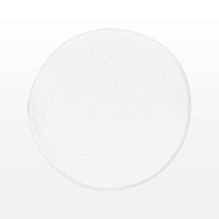 Round Sponge with Buffed Edge, White