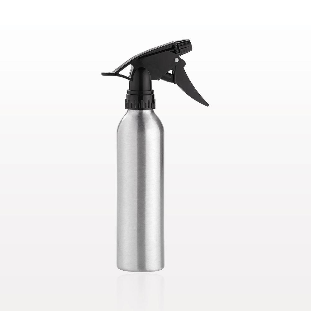 Aluminum Bottle with Black Trigger Sprayer