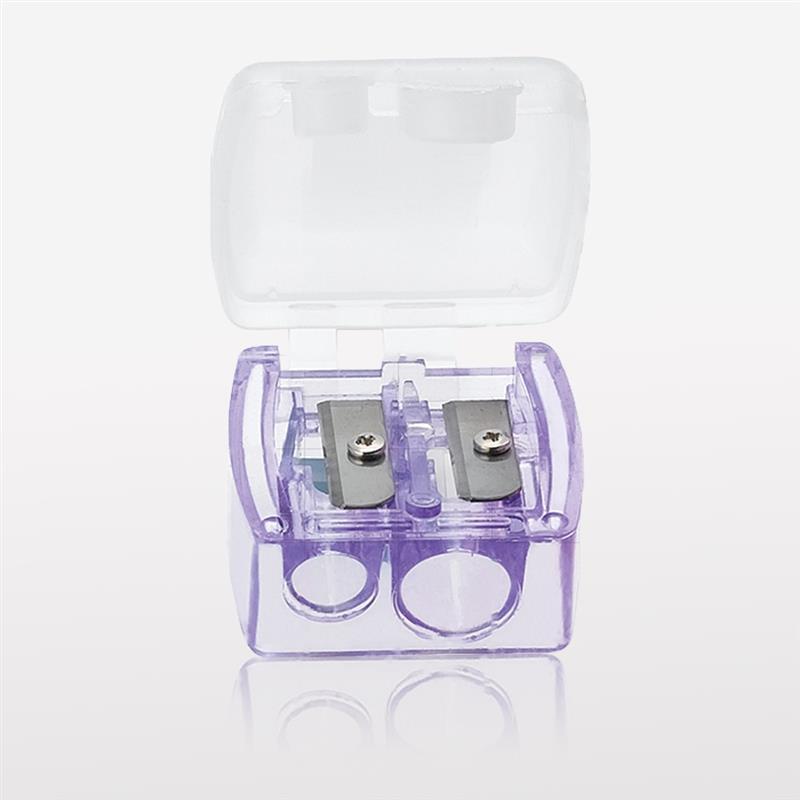 Side by Side Dual Sharpener with Flip Top Lid, Purple