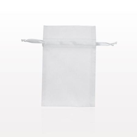 Organza Drawstring Bag, White