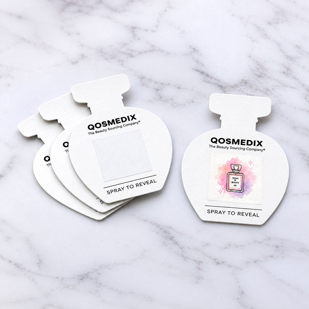 Custom Die-Cut Image-Reveal Fragrance Blotter