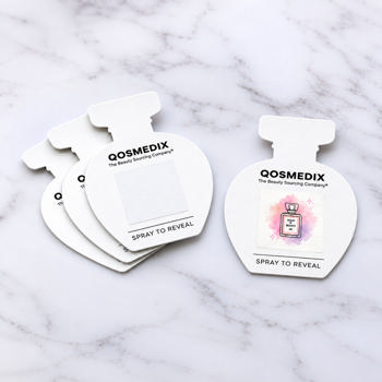 Custom Die-Cut Image-Reveal Fragrance Blotter