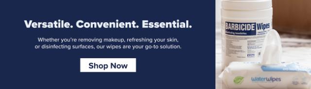 Versatile. Convenient. Essential. Whether you're removing makeup, refreshing your skin, or disinfecting surfaces, our wipes are your go-to solution. Shop Now