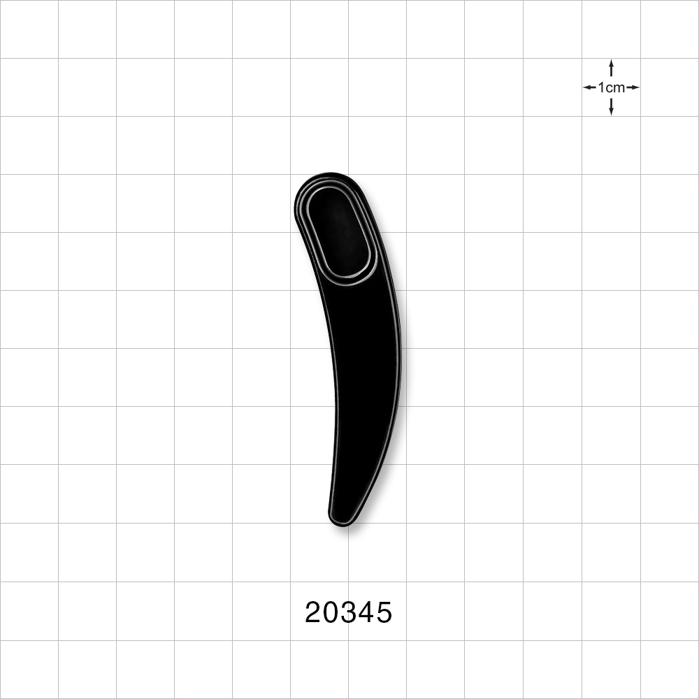 Large Boomerang Spatula, Black